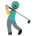 🏌️‍♂️ man golfing display on JoyPixels